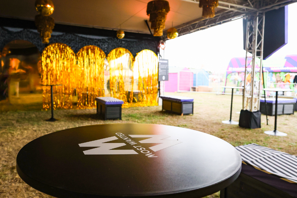 Most Wanted branded bar and hospitality installation