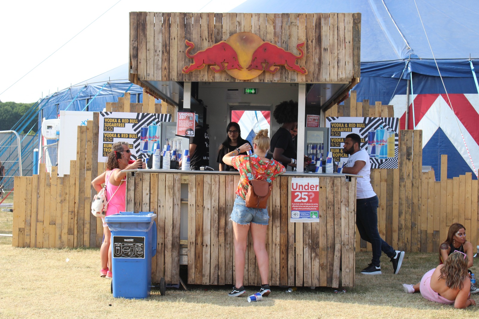 Red Bull branded festival activation