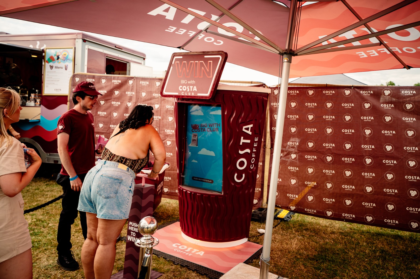 Costa brand activation at a live event